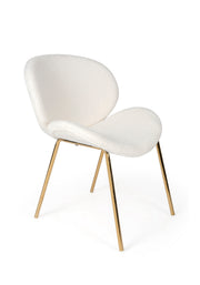 SET 2 POLTRONCINE WARHOL WHITE FUR/GOLD