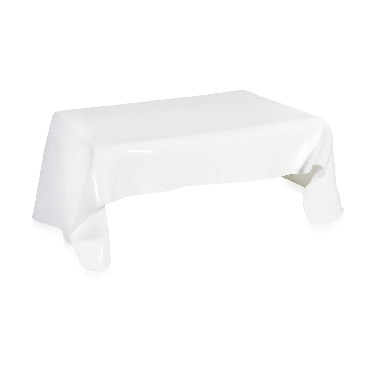 DRAPPEGGI TAVOLINO BASSO BIANCO