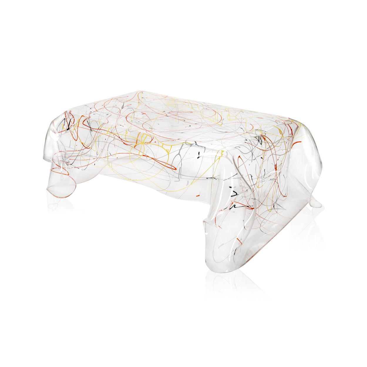 DRAPPEGGI TAVOLINO  BASSO MULTICOLOR