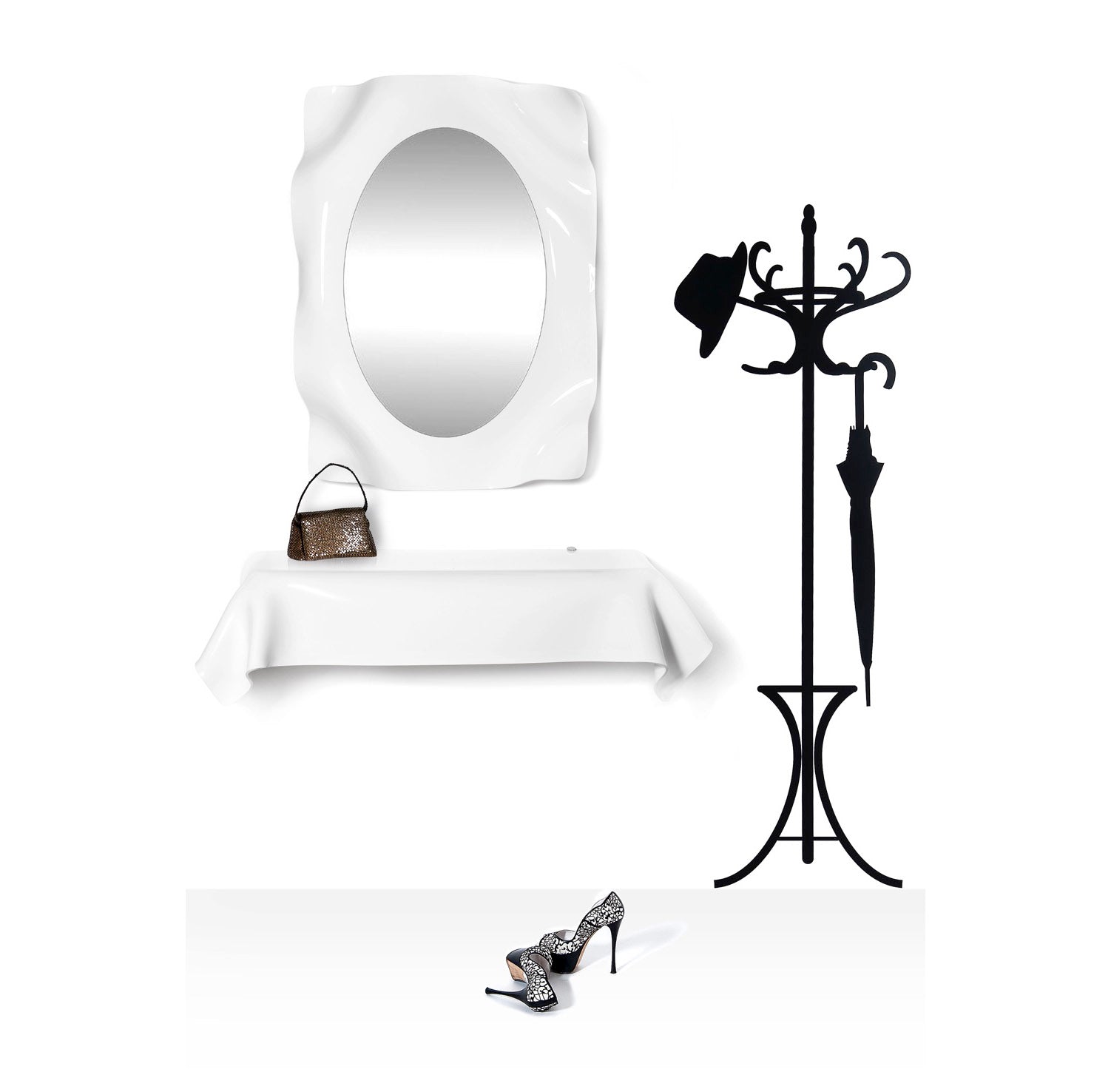DRAPPEGGI SPECCHIO BIANCO