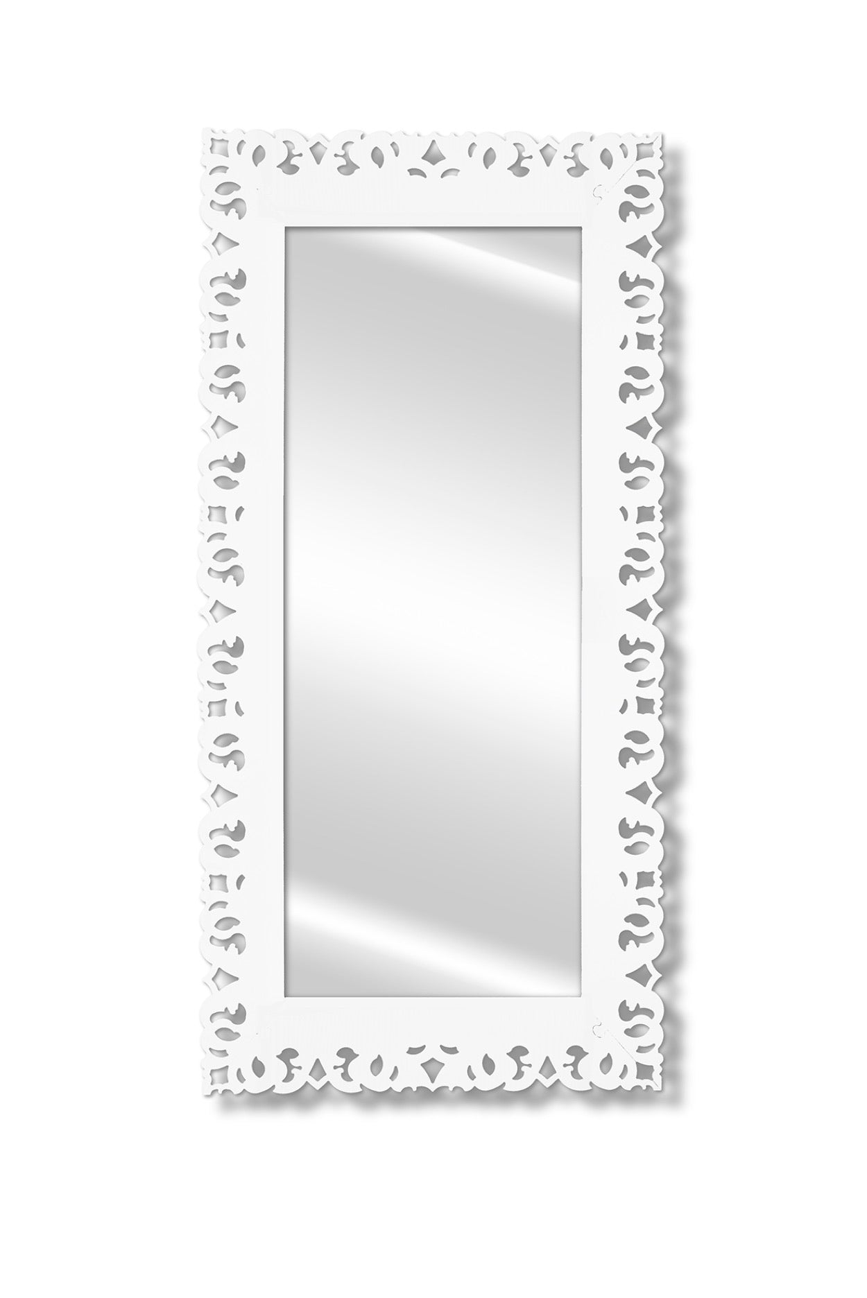 SPECCHIO NARCISO GRANDE BIANCO PIENO