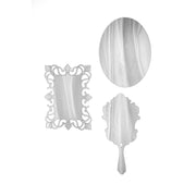 DECO' SET  DECORATIVO  3  PEZZI  SILVER