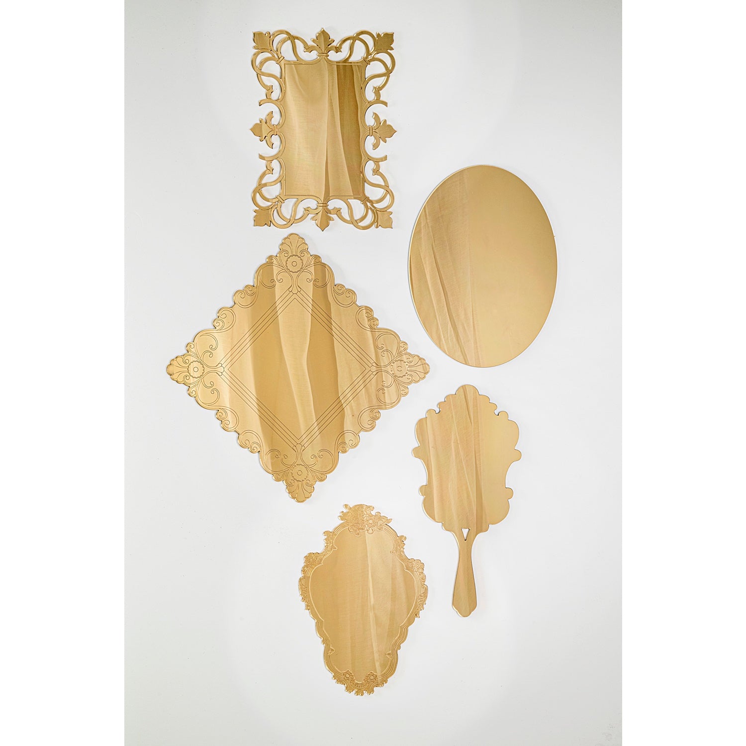 DECO' SET  DECORATIVO  5  PEZZI  GOLD
