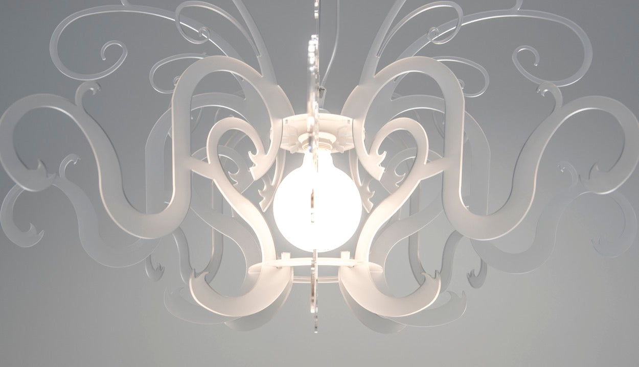GORGON LAMPADARIO BIANCO