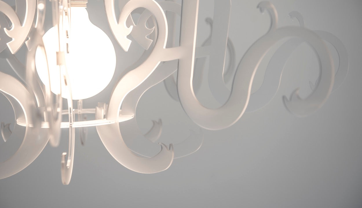 GORGON LAMPADARIO BIANCO
