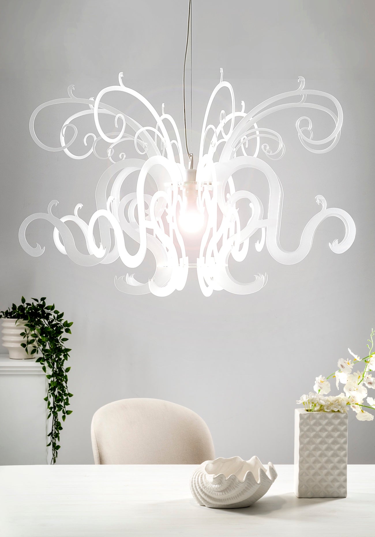 GORGON LAMPADARIO BIANCO
