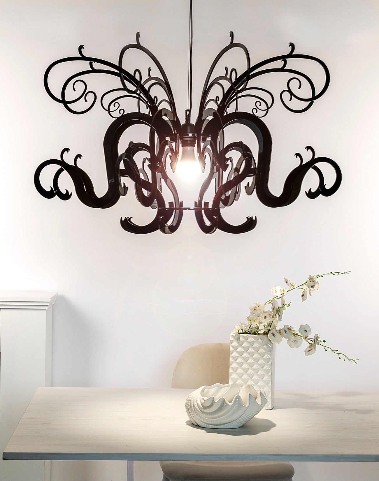 GORGON LAMPADARIO NERO