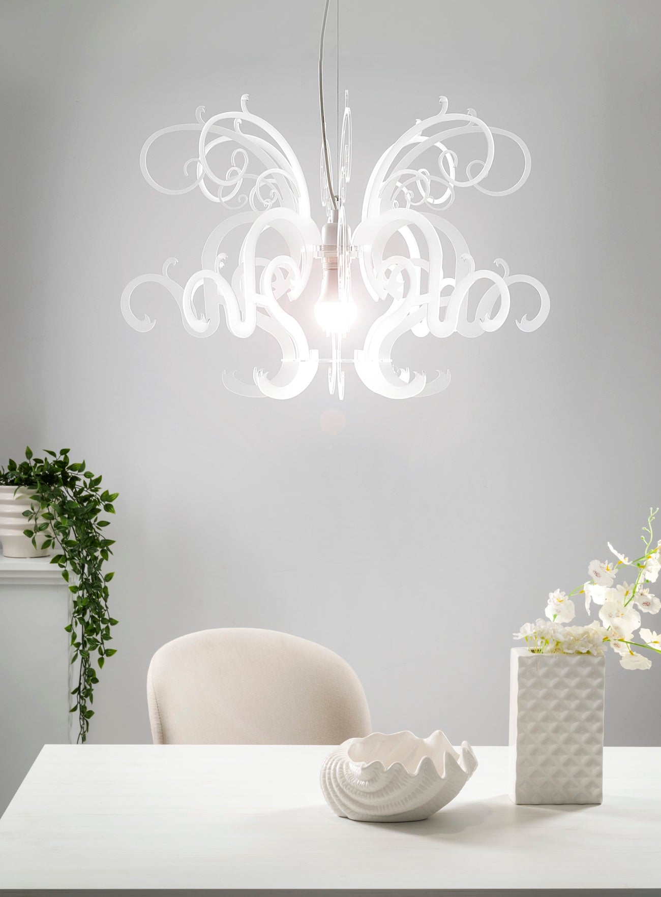 GORGON SMALL LAMPADARIO BIANCO