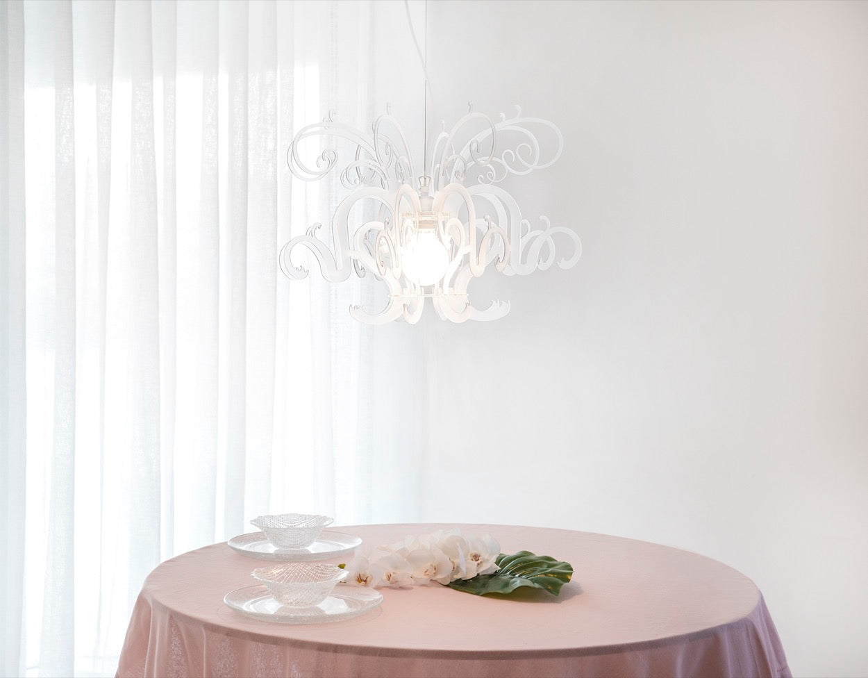 GORGON SMALL LAMPADARIO BIANCO