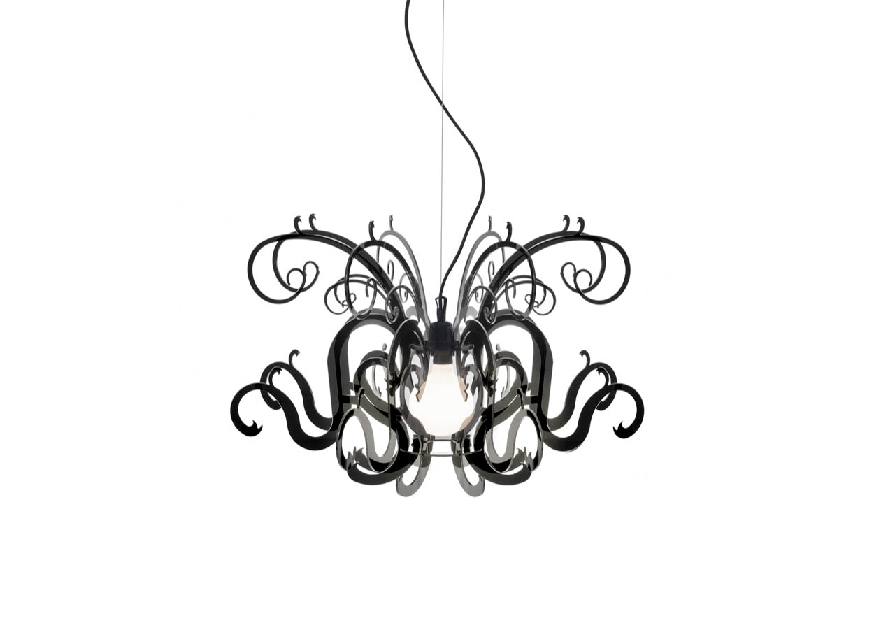 GORGON SMALL LAMPADARIO NERO