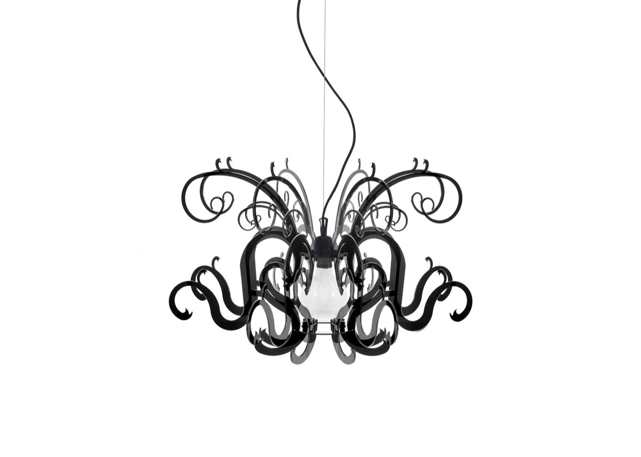 GORGON SMALL LAMPADARIO NERO