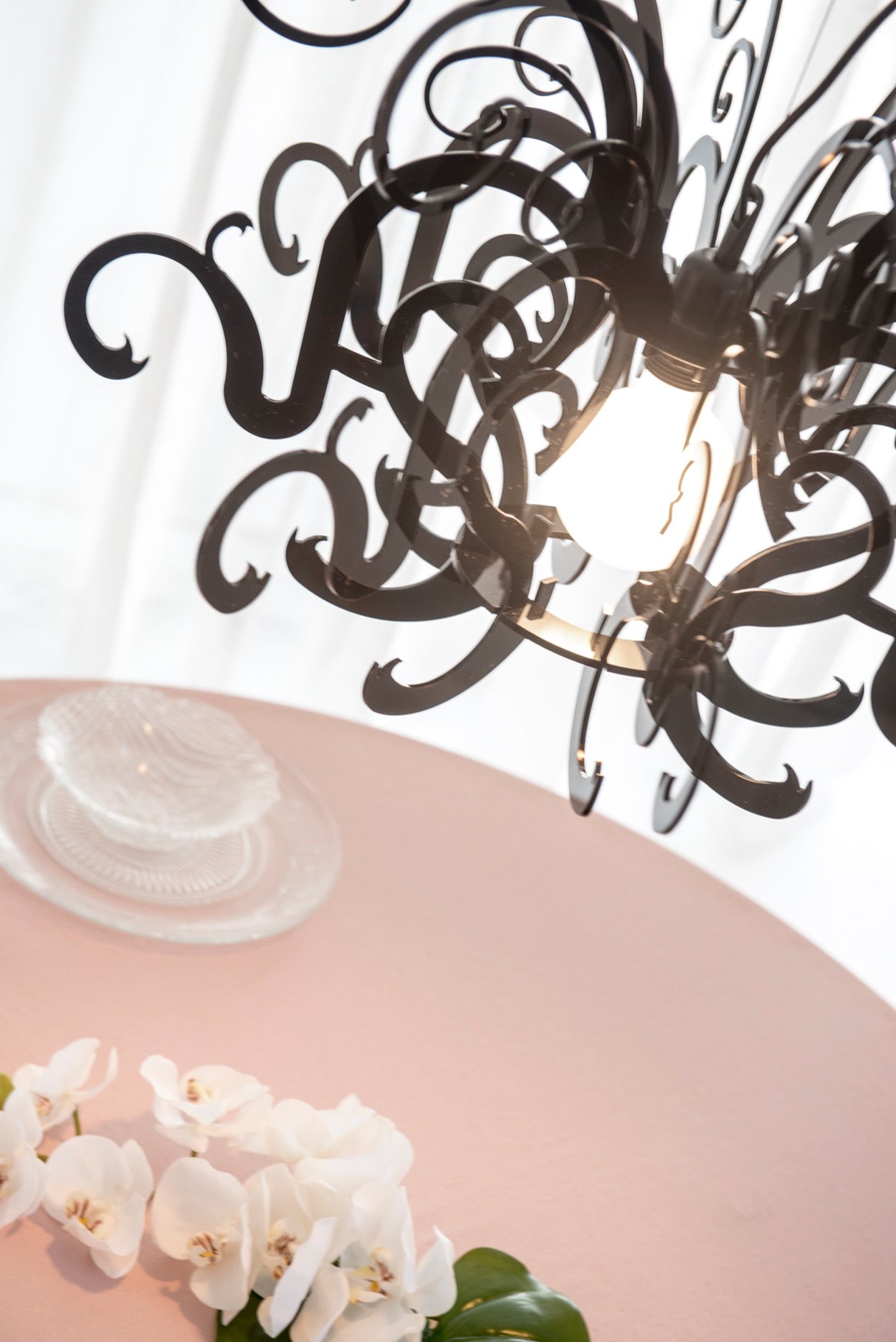 GORGON SMALL LAMPADARIO NERO