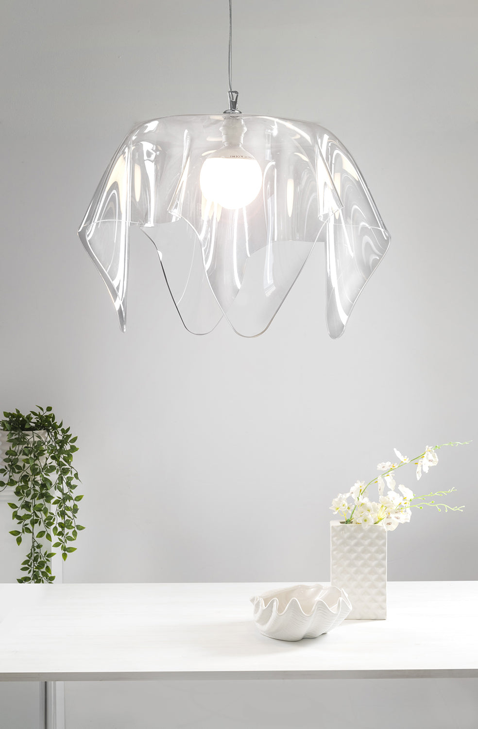 DRAPPEGGI  LAMPADARIO  BIG  TRASPARENTE