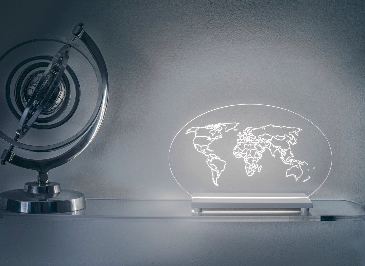 MAPPA LAMPADA TRASPARENTE