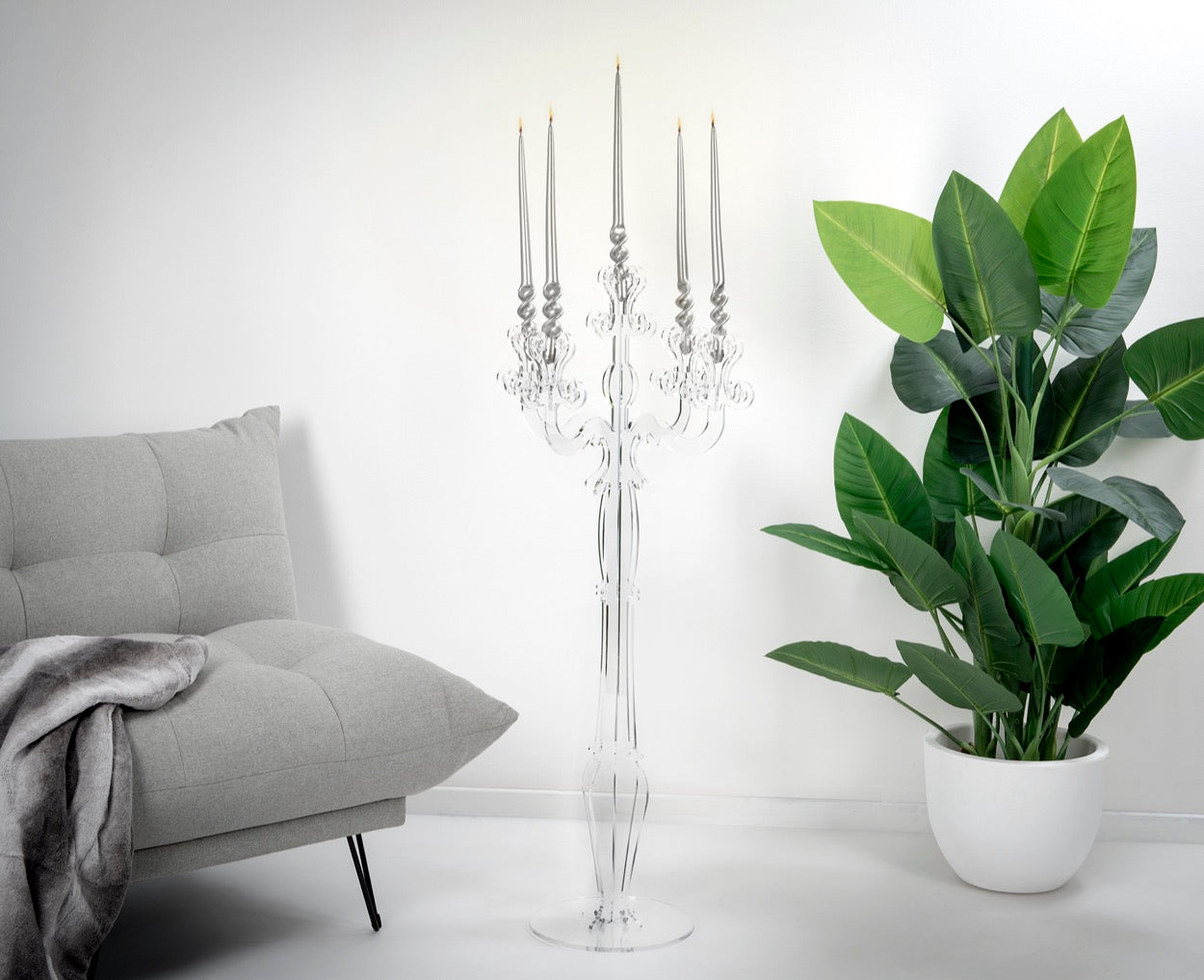 LUMIERE CANDELABRO TRASPARENTE