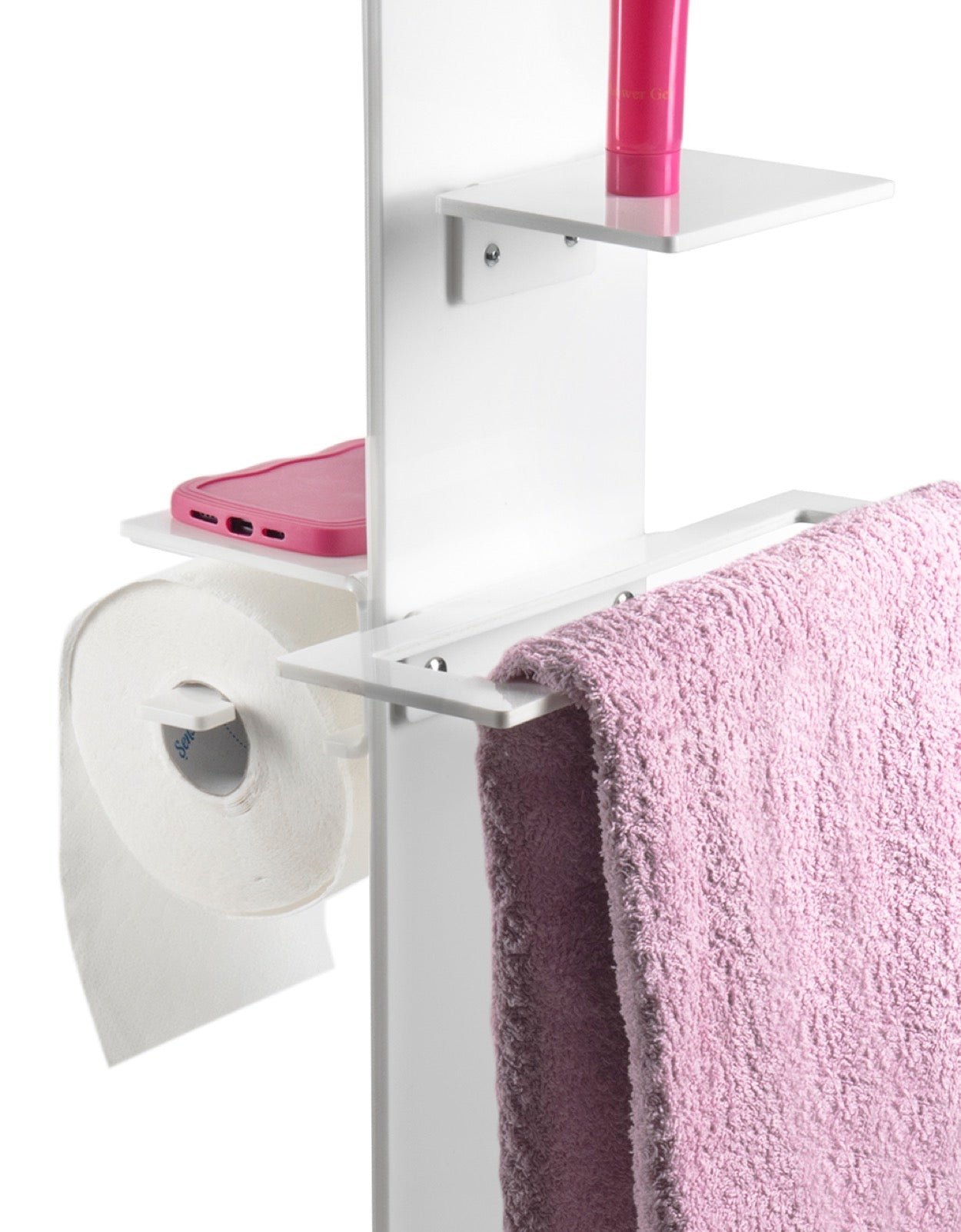 CLIO  COLONNINA  BAGNO   (PORTACARTA  ASCUGAMANO  E  SAPONE  DA  BIDET) WHITE