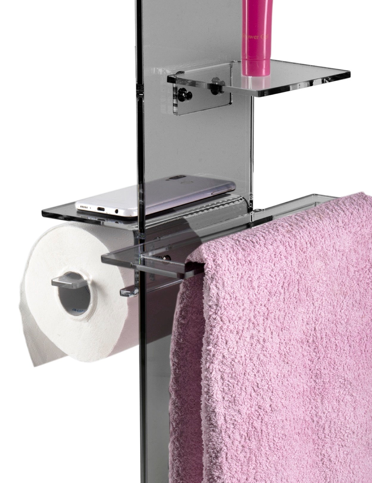 CLIO  COLONNINA  BAGNO   (PORTACARTA  ASCUGAMANO  E  SAPONE  DA  BIDET) FUME'