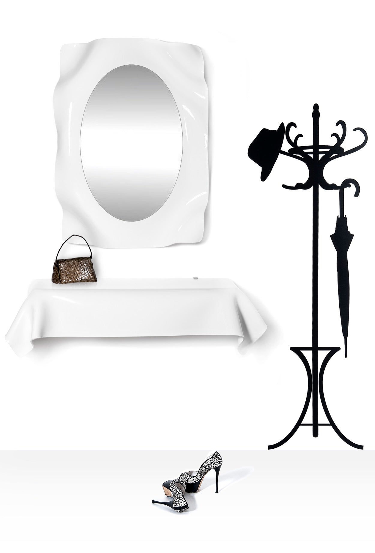 DRAPPEGGI CONSOLLE BIANCO