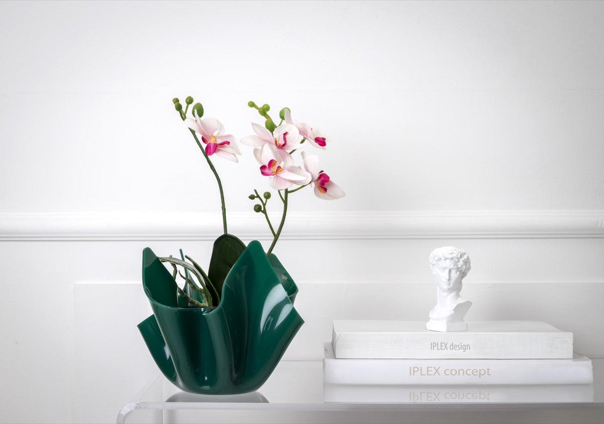 DRAPPEGGI VASO SLIM VERDE SCURO