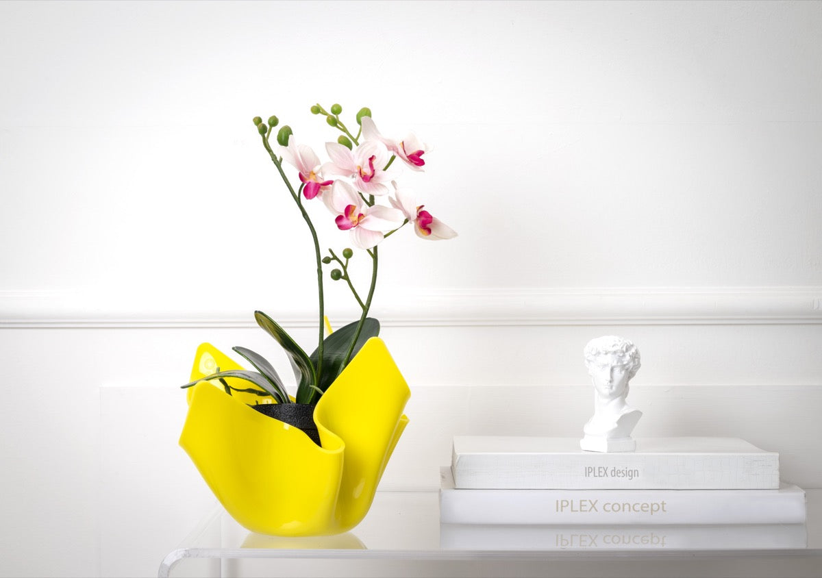DRAPPEGGI VASO SLIM GIALLO