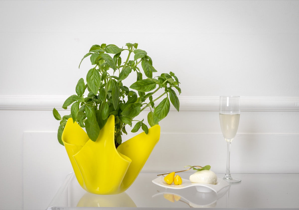 DRAPPEGGI VASO SLIM GIALLO
