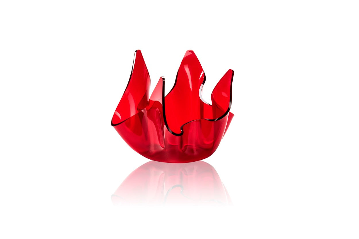 DRAPPEGGI VASO SMALL ROSSO TRAS