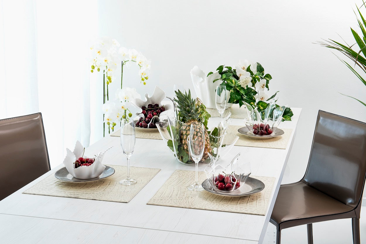 DRAPPEGGI VASO SLIM DAISY TRASPARENTE