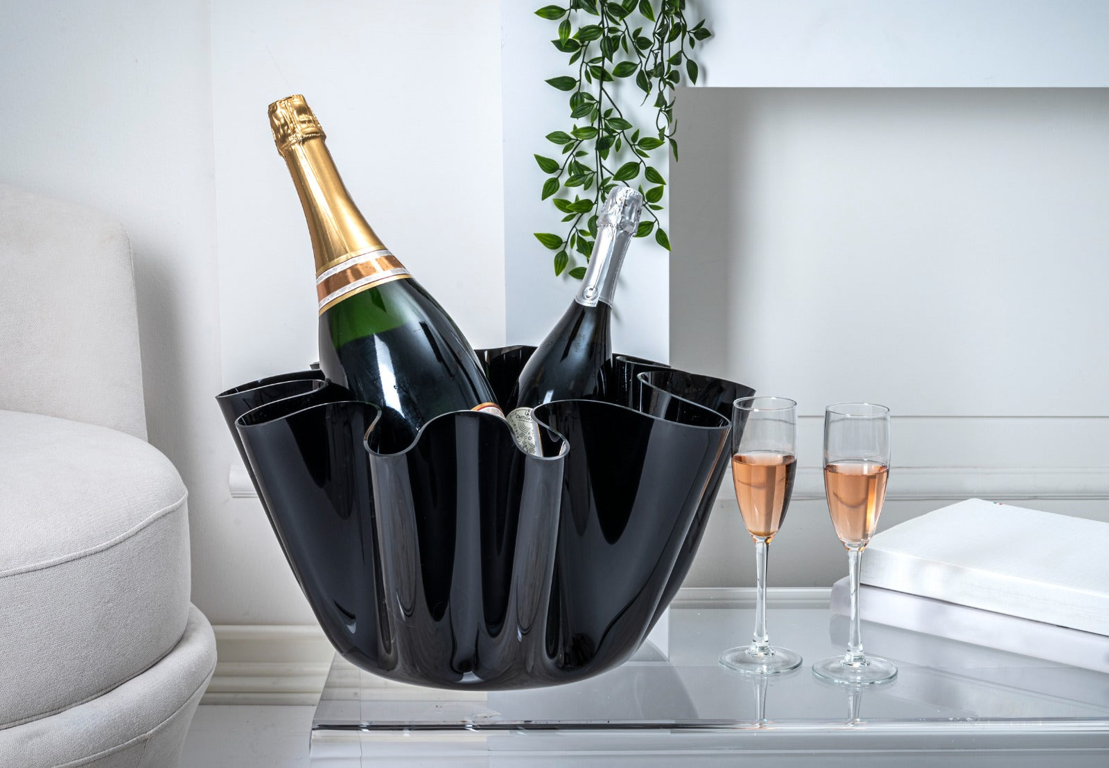 DRAPPEGGI  VASO  GRANDE  NERO