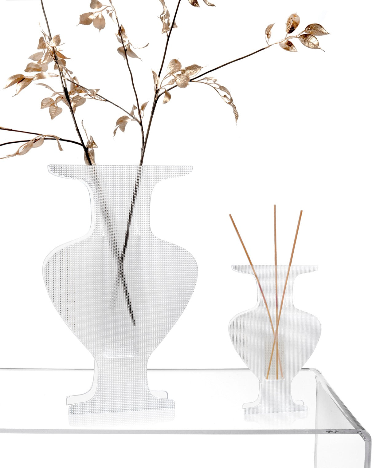 ETRUSCO VASO SMALL TRASPARENTE /DIAMANTATO