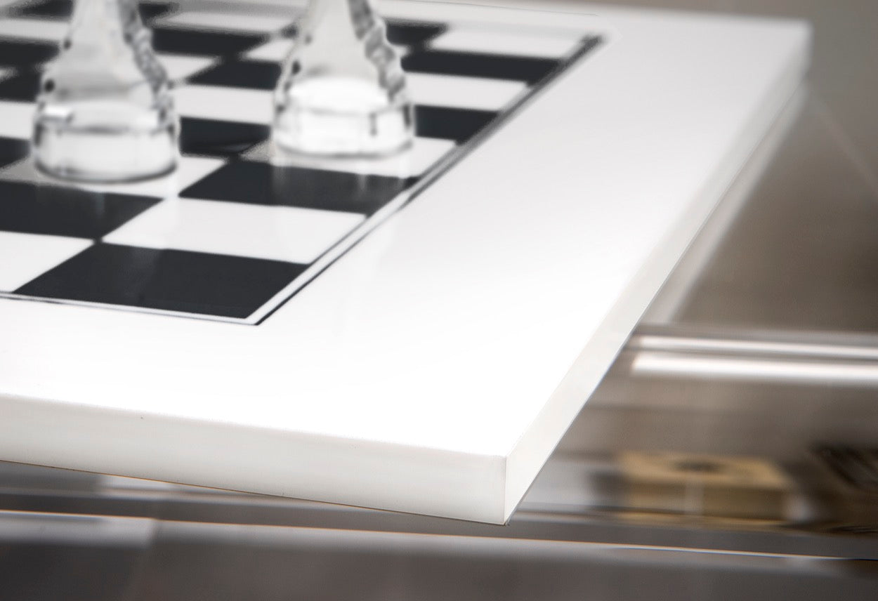 SCACCHIERA  KASPAROV  BIANCA