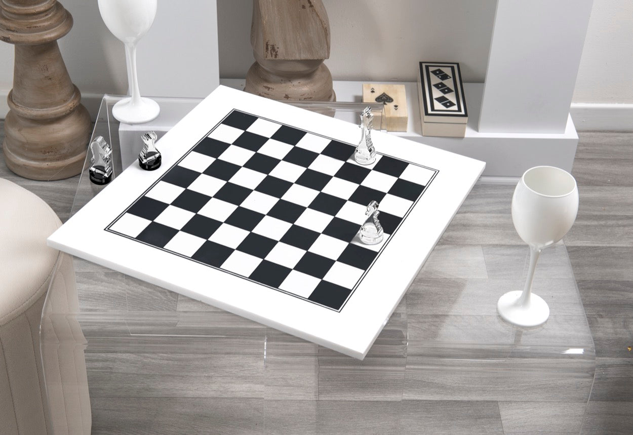 SCACCHIERA  KASPAROV  BIANCA