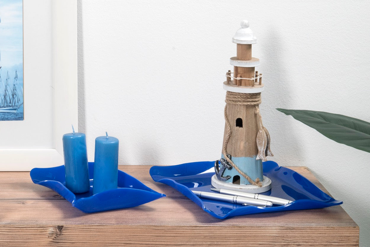 DRAPPEGGI VUOTATASCHE QUADRATO BLU