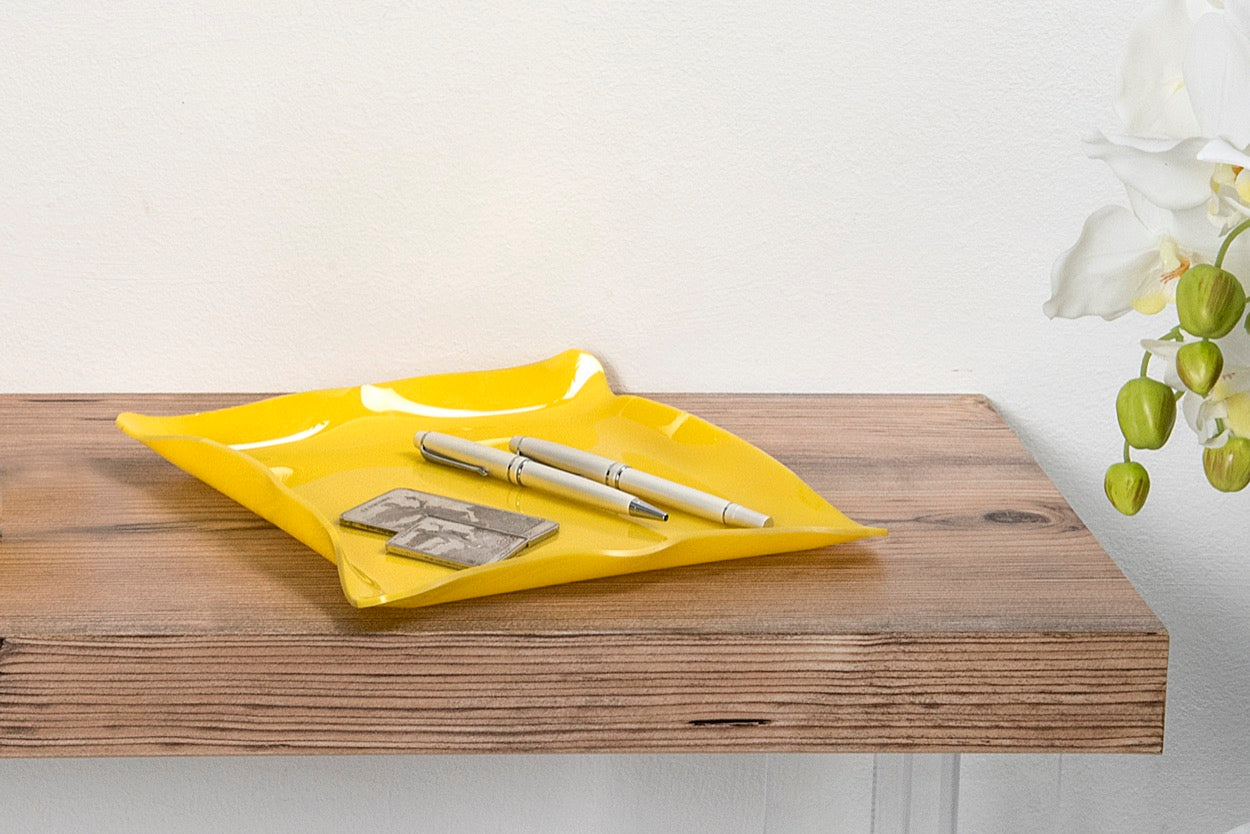 DRAPPEGGI VUOTATASCHE QUADRATO GIALLO