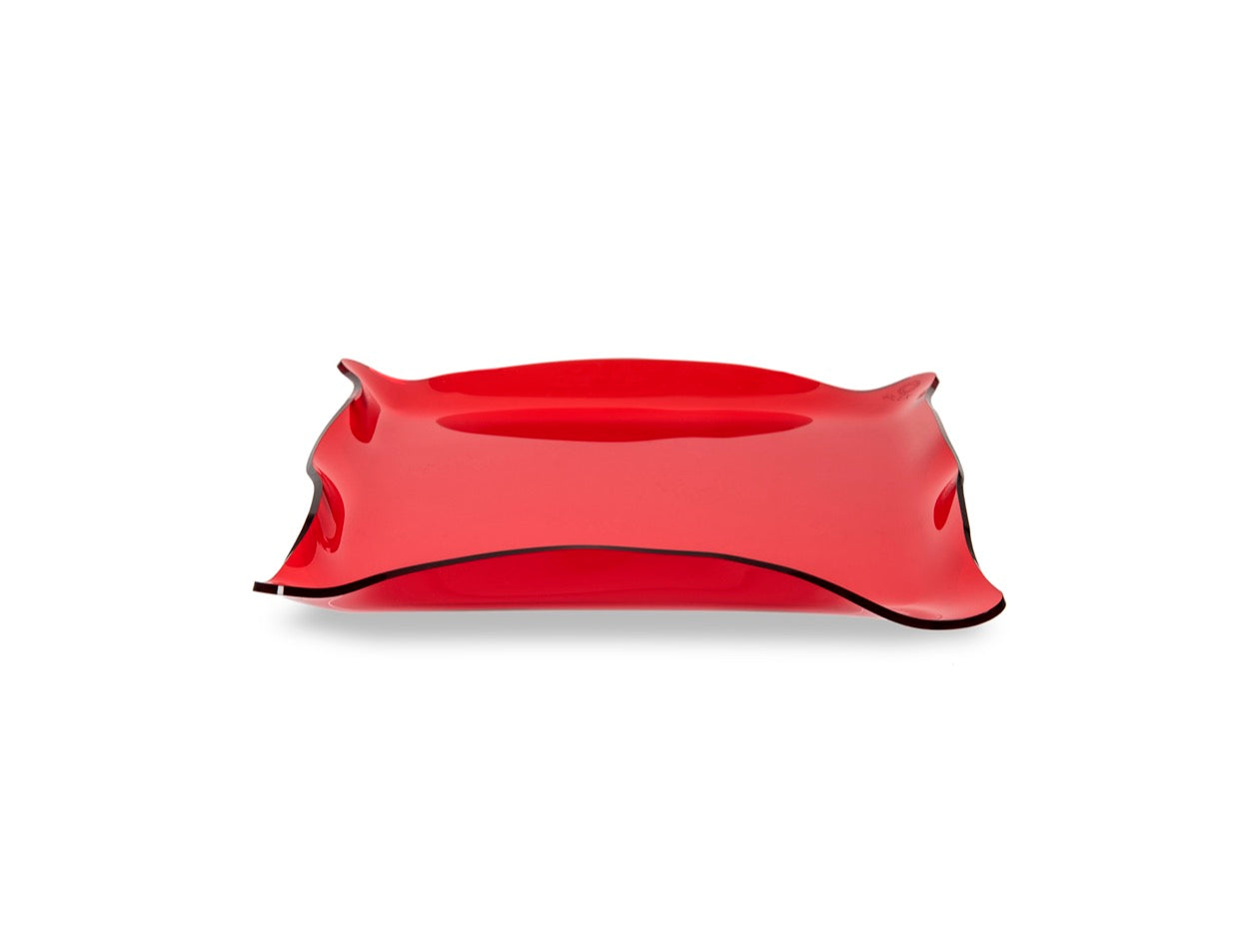 DRAPPEGGI VUOTATASCHE QUADR.ROSSO TRASP