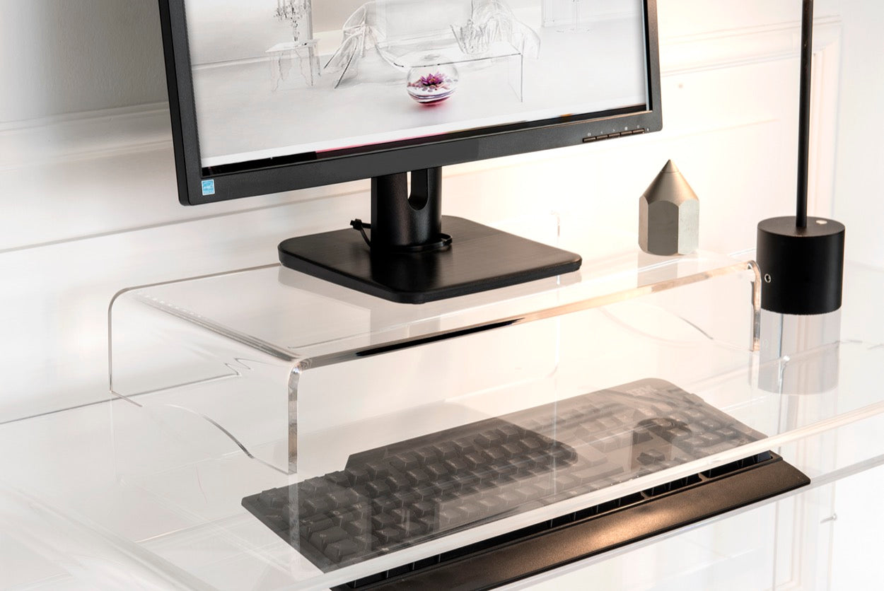 SUPPORTO MONITOR OLY TRASPARENTE