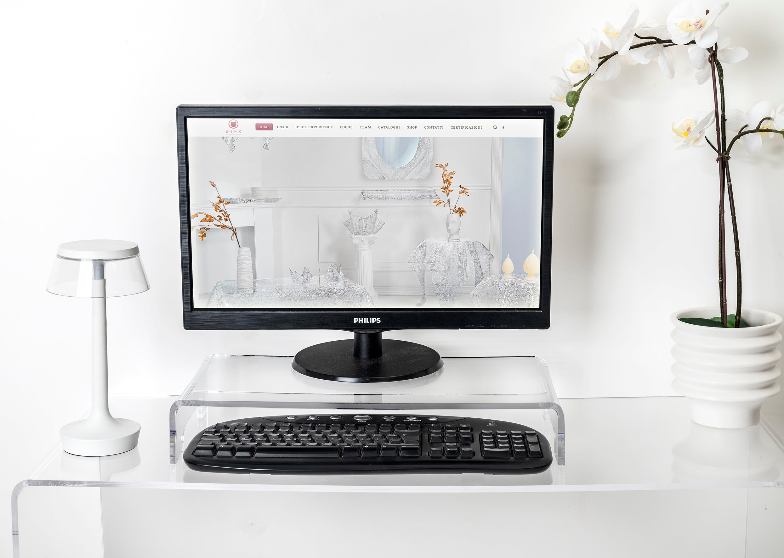 SYSTEM  SUPPORTO  MONITOR  TRASPARENTE