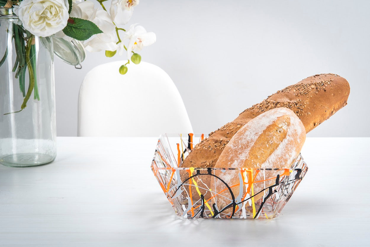 BON TON CESTINO PORTAPANE MULTICOLOR