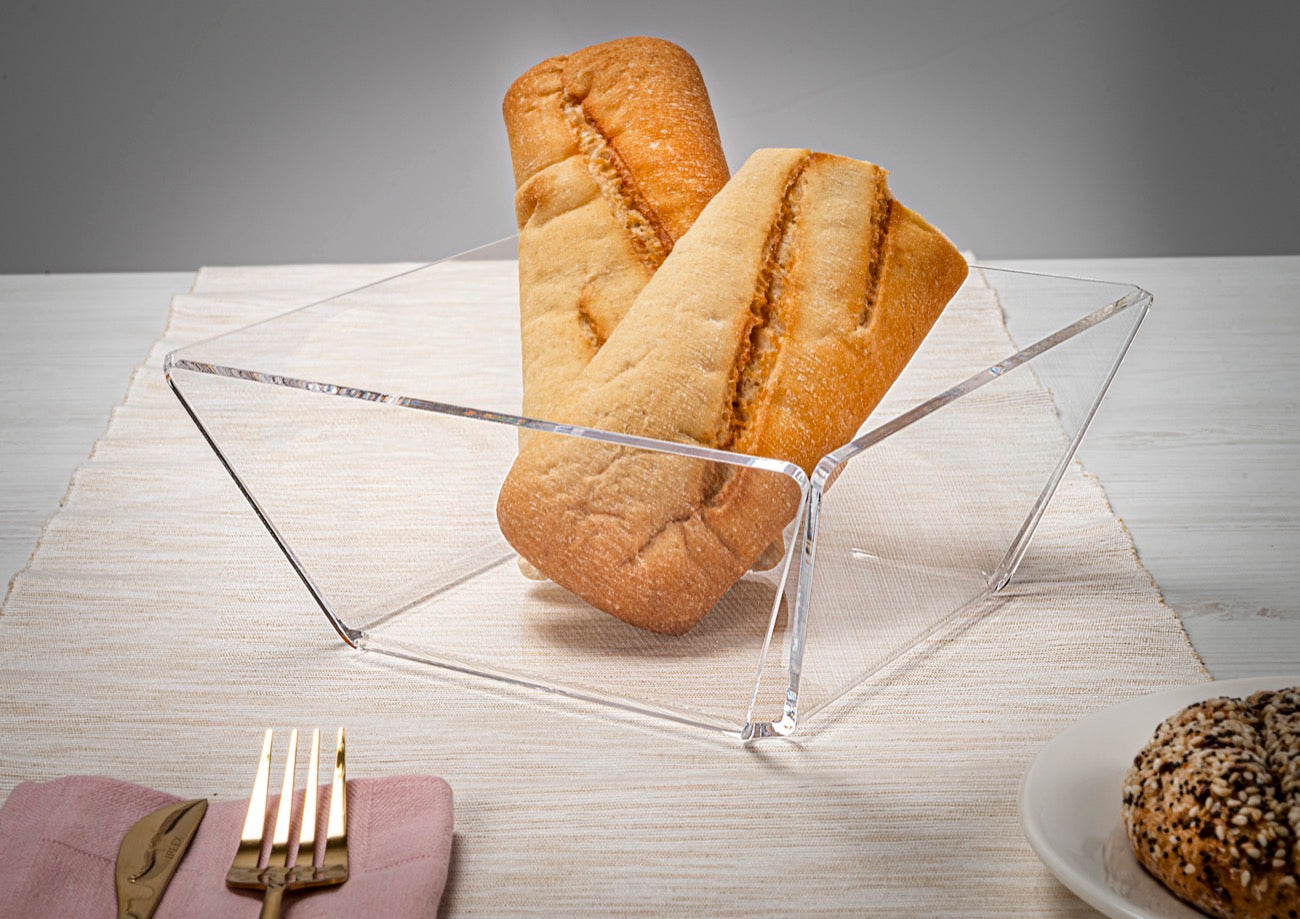 BON TON CESTINO PORTAPANE TRASPARENTE