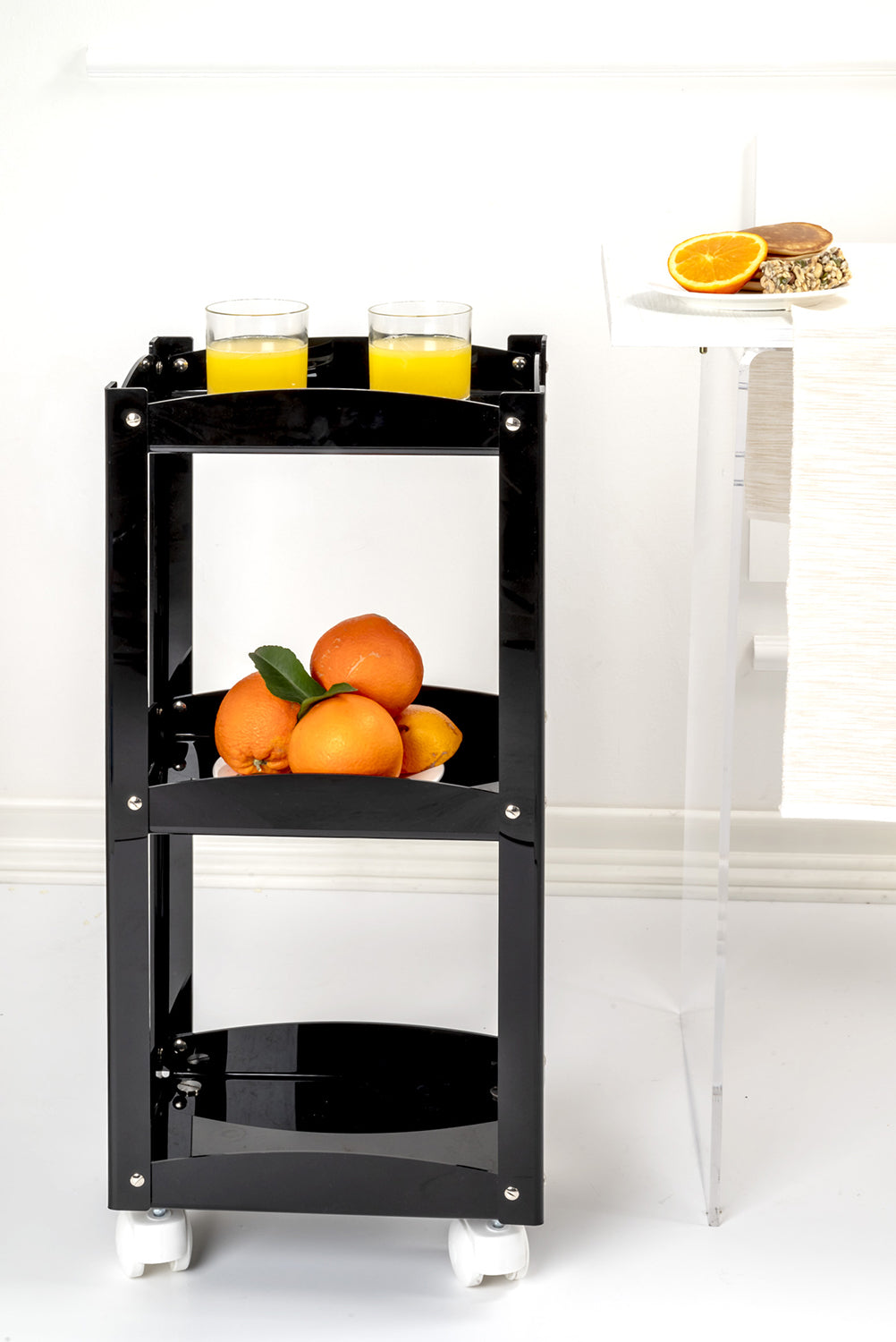 SERVING  CARRELLO  NERO