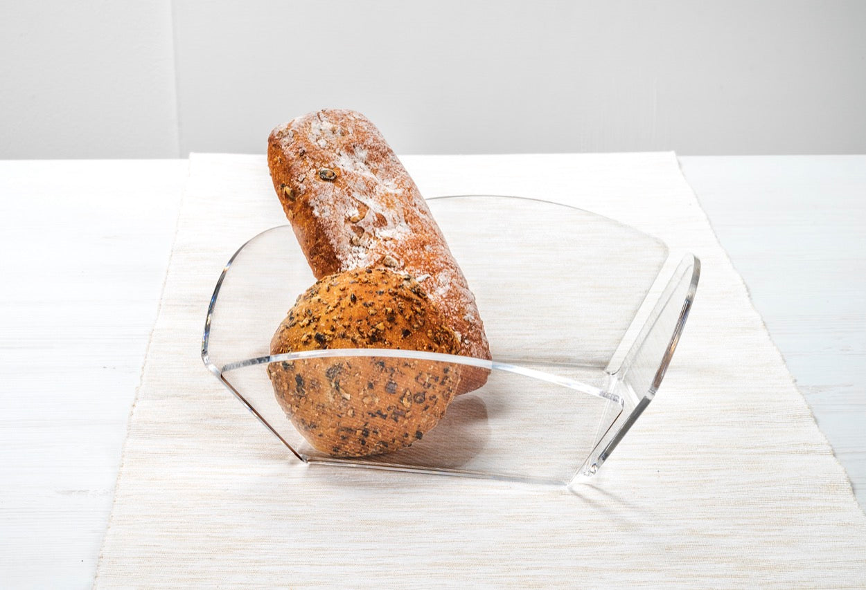 SERVING  CESTINO  PANE  TRASPARENTE