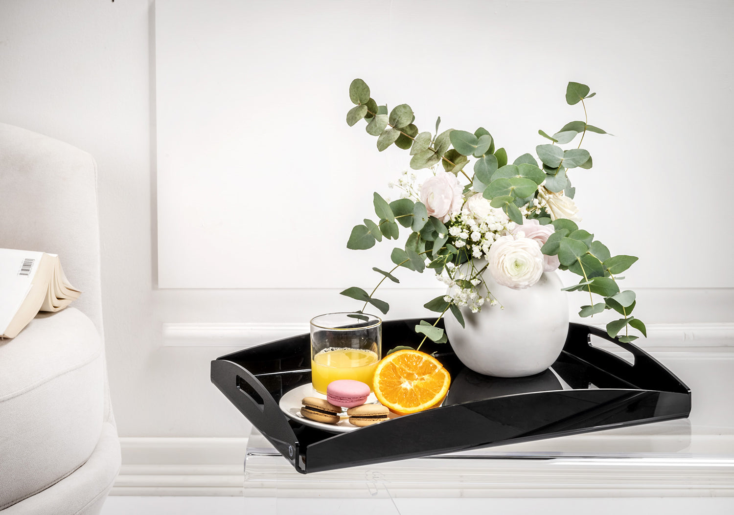 SERVING  VASSOIO  GRANDE  NERO