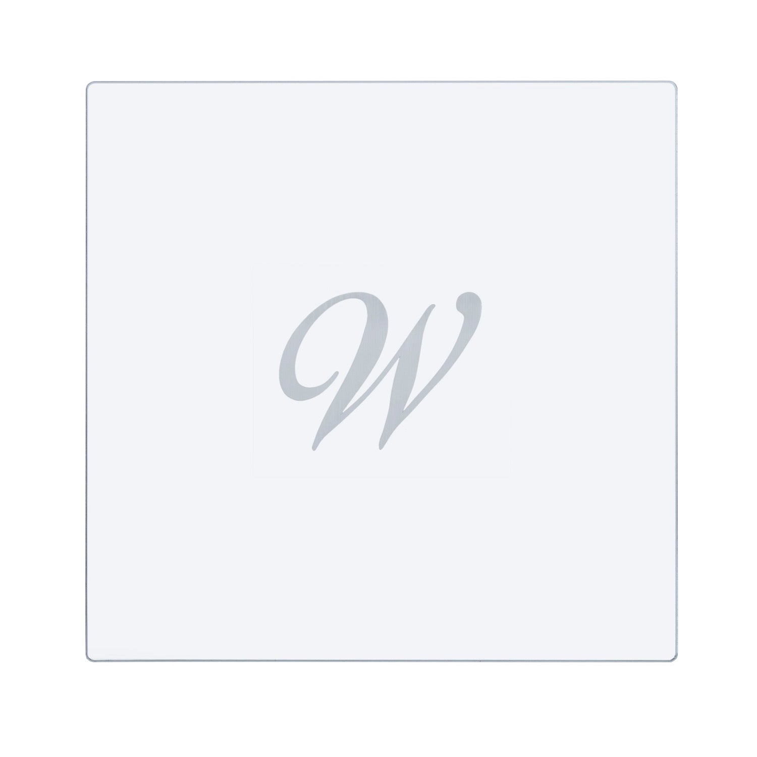 BON  TON  SET  SOTTOBICCHIERE / SOTTOPIATTO  QUADRATO  "W"  TRASP.