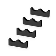 KIT  4  SERVING  POGGIA  POSATE  2  SEDI  NERO