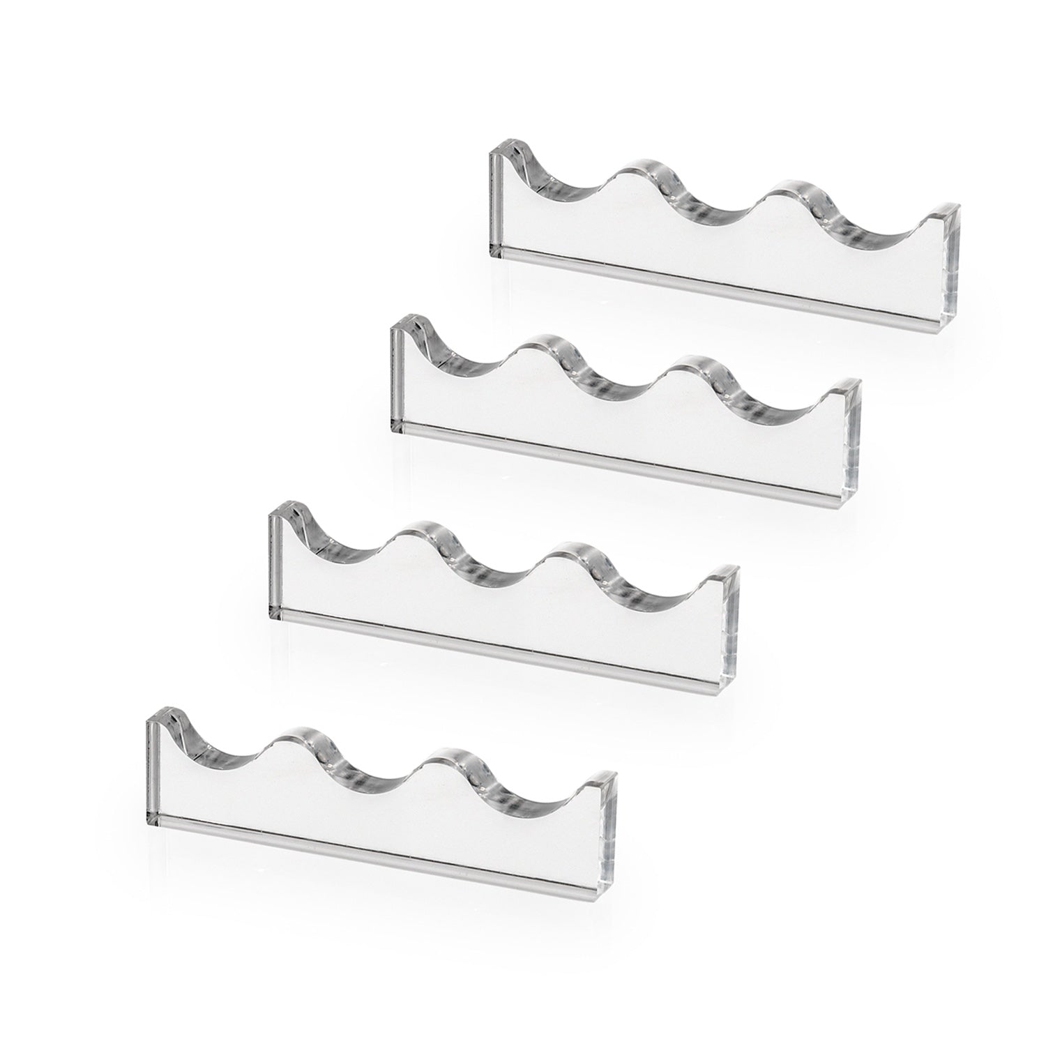 KIT  4  SERVING  POGGIA  POSATE  3  SEDI  TRASPARENTE
