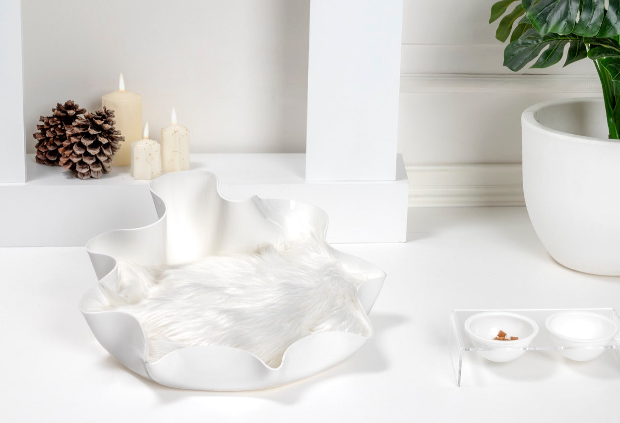 I-PET  CUCCIA  DRAPPEGGI  TONDA  BIANCO