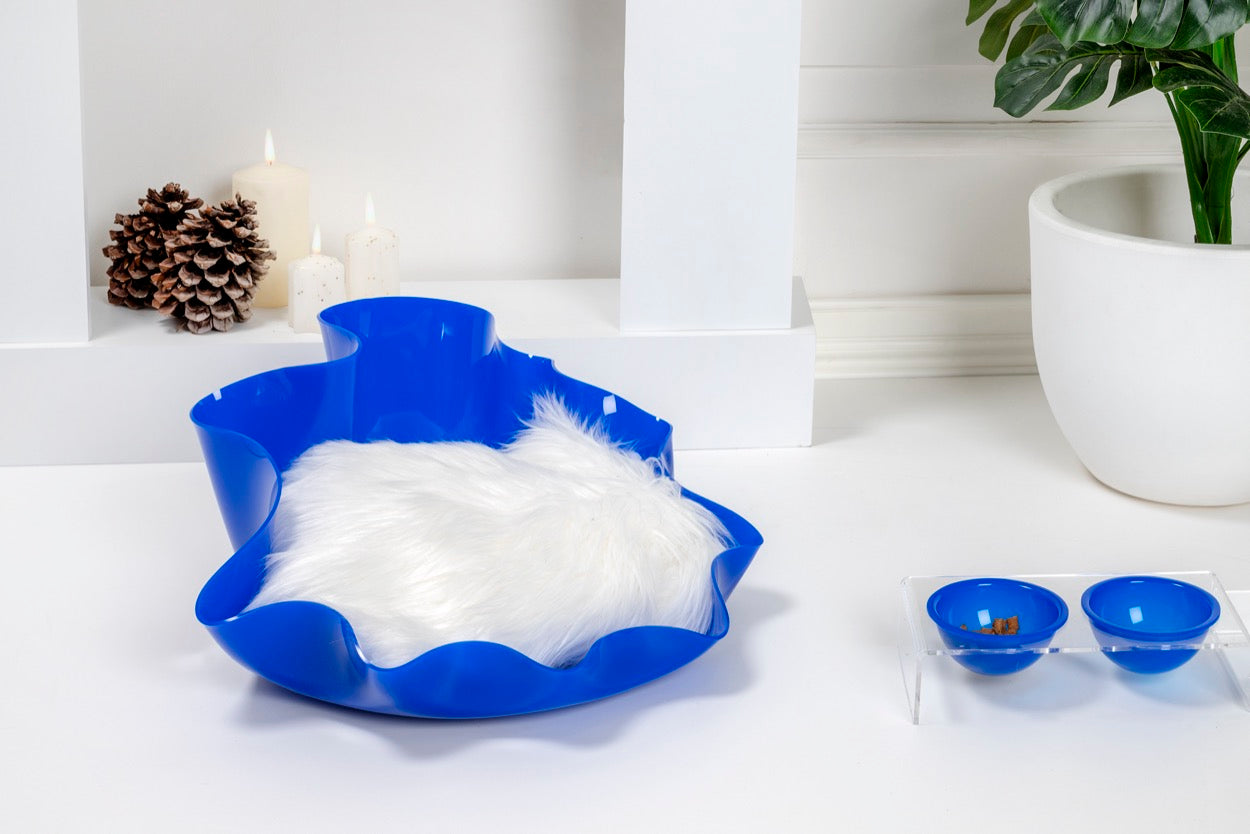 I-PET  CUCCIA  DRAPPEGGI  TONDA  BLU
