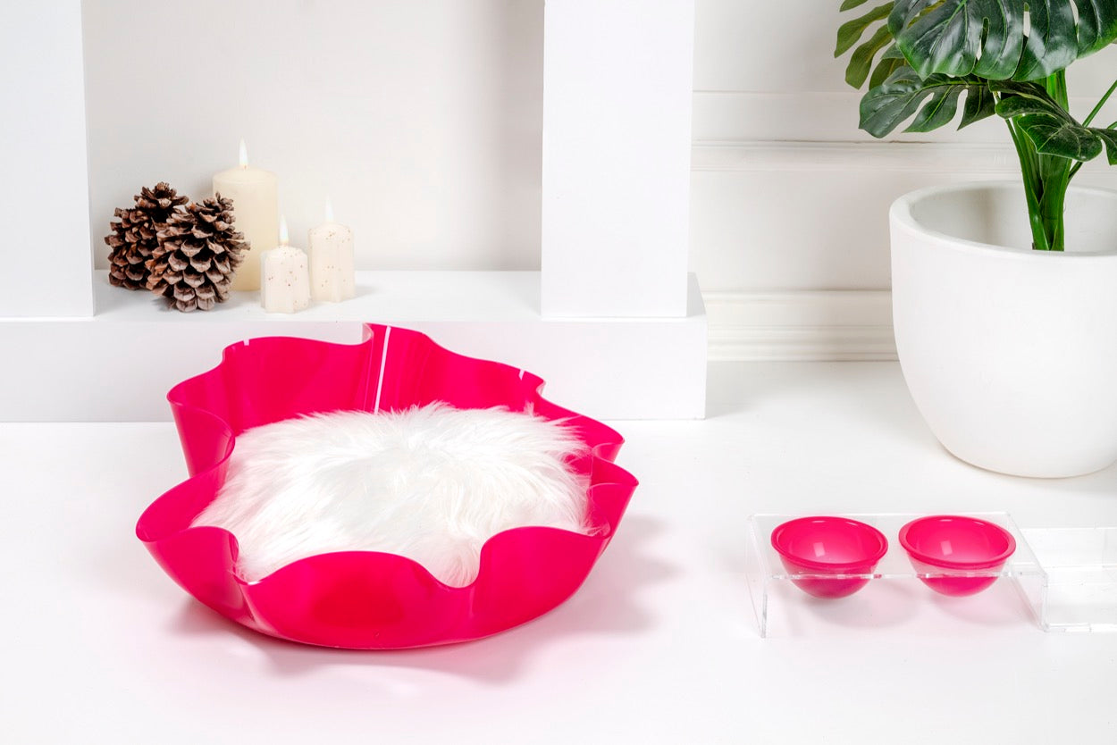 I-PET  CUCCIA  DRAPPEGGI  TONDA  FUXIA