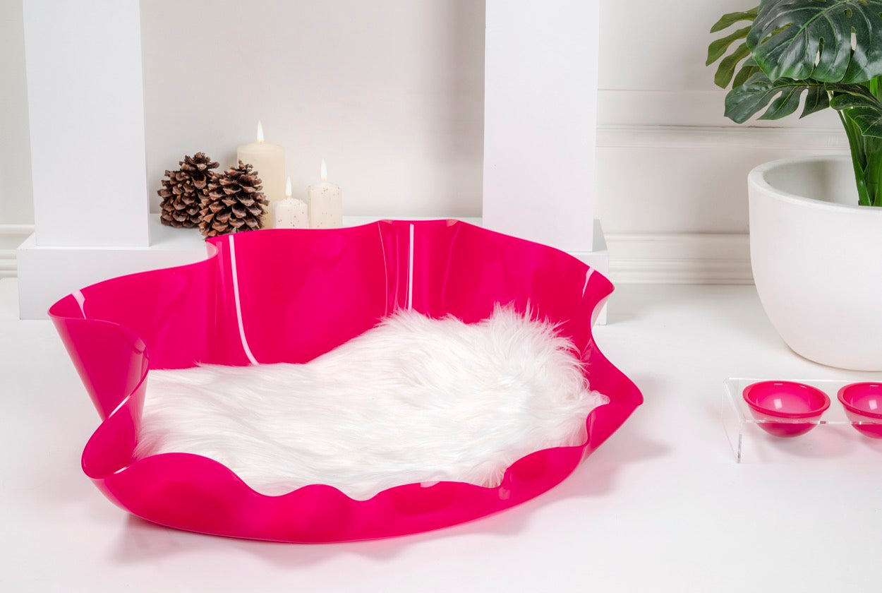 I-PET  CUCCIA  DRAPPEGGI  OVALE  FUXIA