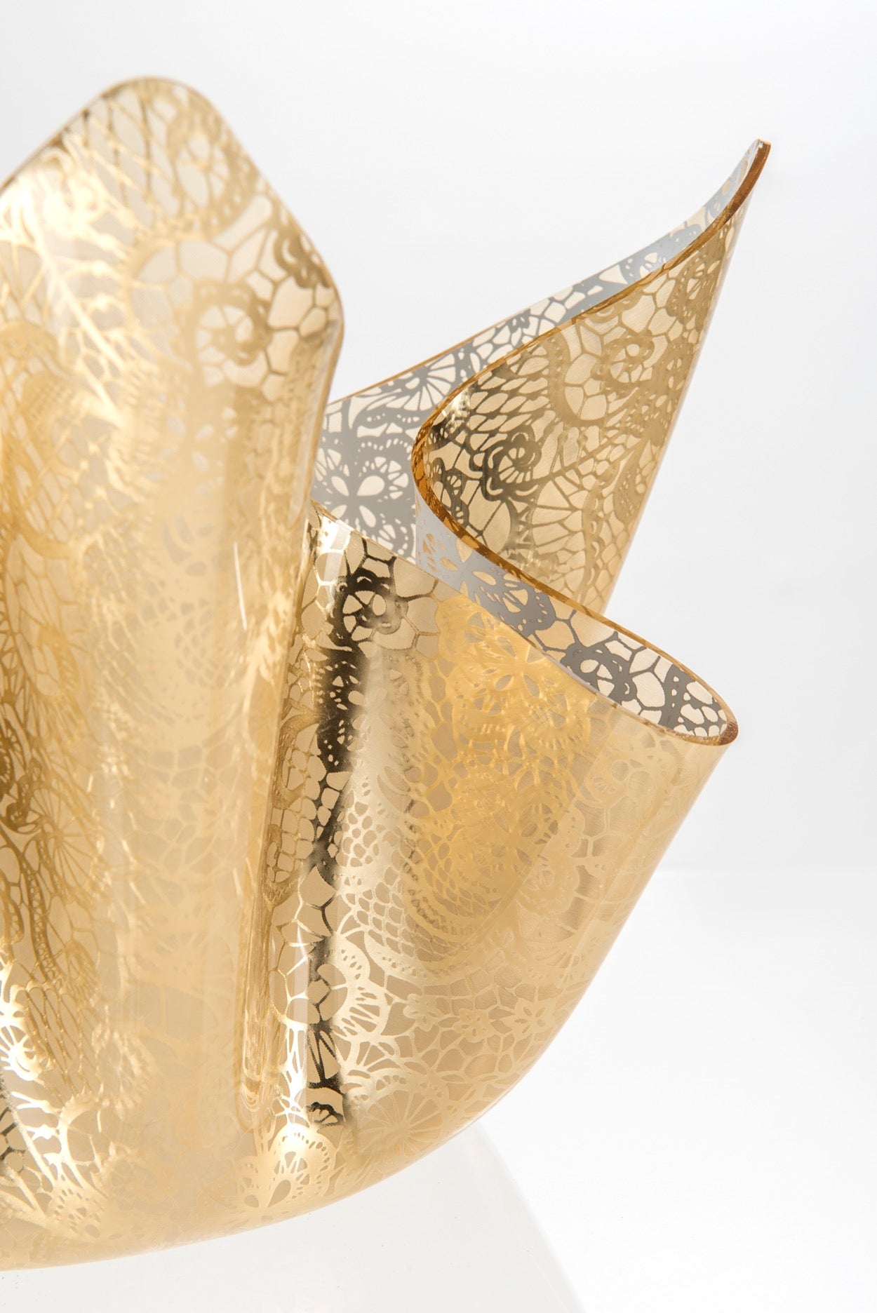 DRAPPEGGI PIZZO LEAVERS GOLD VASO SLIM