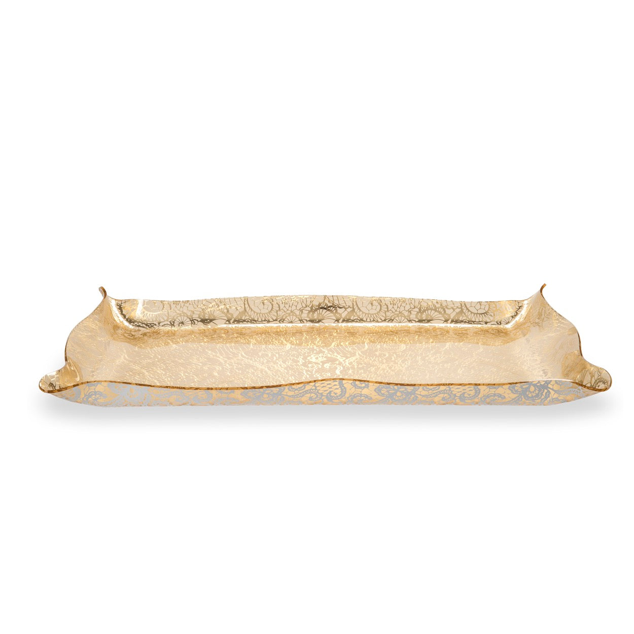 DRAPPEGGI PIZZO LEAVERS GOLD VASSOIO BIG
